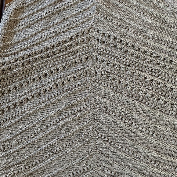 WHBM S/L Stitchy Tank in Pearl Dust sz xs EUC - Picture 8 of 8